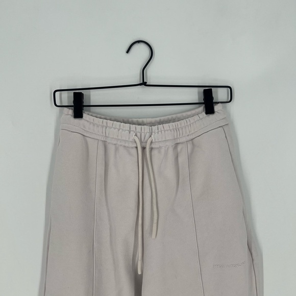 MYOUTFITONLINE Structured Wide Leg Seamed Sweatpants In Soft Beige - Picture 1 of 8